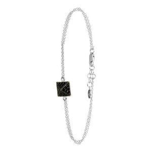 Bransoletka Damska Sif Jakobs B1851-BK-070 Szary Plata de ley (16 - 18 cm)
