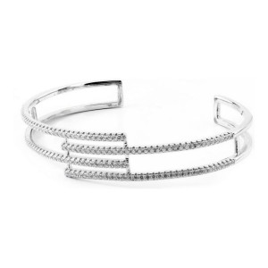 Bransoletka Damska Sif Jakobs BG0094-CZ Szary Plata de ley (16 cm)