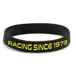 Bransoletka sportowa OMP Racing Since 1973 Czarna