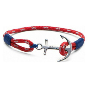 Bransoletka Unisex Tom Hope TM00 Czerwony Srebrzysty Niebieski