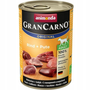ANIMONDA Grancarno Adult wołowina i indyk 400g