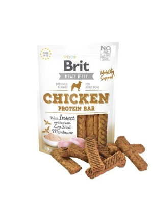 Brit Jerky Chicken Protein Bar with instect - 80g