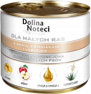 Karma DOLINA NOTECI Gęś Ziemniaki Jabłko 0,18 kg