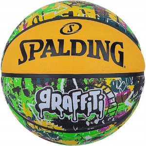 Piłka do koszykówki SPALDING GRAFFITI R.7 zielon