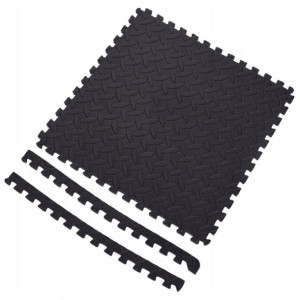 Maty puzzle painkowe Eva 40x40 kpl 6szt 10mm czarn