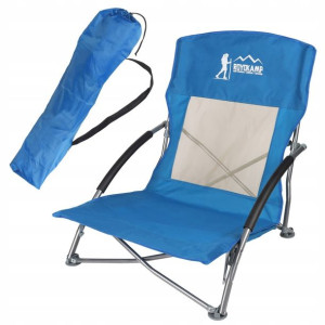 Fotel turystyczno plażowy z podłokietnikami 55x58x