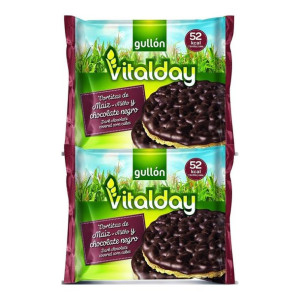 Wafle Kukurydziane Gullón Vitalday Chocolate Negro (100 g)