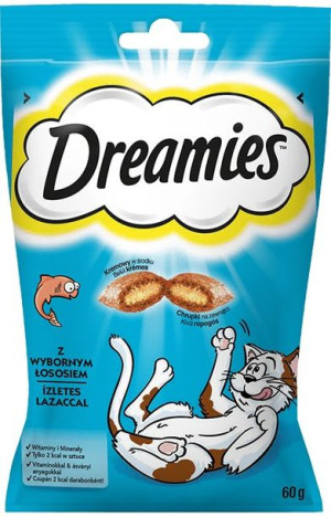 DREAMIES z łososiem przysmak dla kota 60g