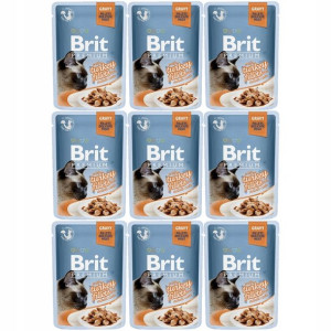 Brit Cat Pouch Gravy Fillets with Turkey 9x85g