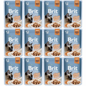 Brit Cat Pouch Gravy Fillets with Turkey 12x85g