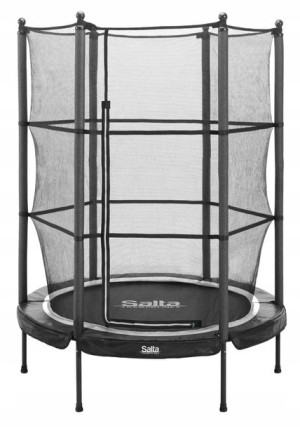 TRAMPOLINA Z SIATKĄ DLA DZIECKA Salta domowa black