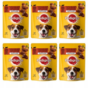 PEDIGREE Wołowina w galaretce dla psa 6x100g