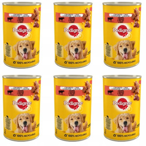 PEDIGREE wołowina karma mokra dla psa 6x400g