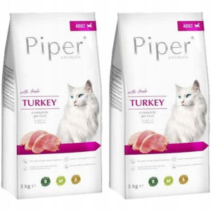 Karma dla kota Piper z indykiem 2x 3 kg