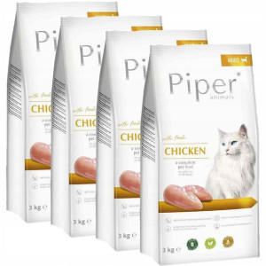 Karma dla kota Piper z kurczakiem 4x3kg