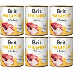 Karma BRIT PATÉ & MEAT z kurczakiem 6x800g