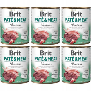 Karma BRIT PATÉ & MEAT z dziczyzną 6x800g