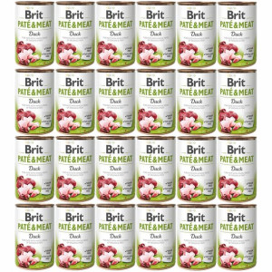 Karma BRIT PATÉ & MEAT z kaczką 24x400g