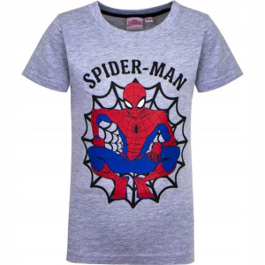 Koszulka T-shirt SPIDERMAN 98/104 Bawełna Szara 3+