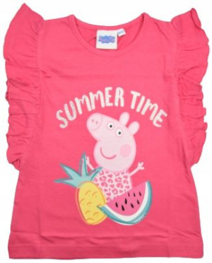Koszulka T-shirt ŚWINKA PEPPA PEPA r. 86/92 różowa