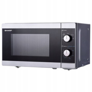 Kuchenka mikrofalowa SHARP (800W; 20l; kolor srebr