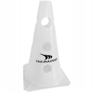 Pachołek z otworami Yakima Sport 23 cm biały 10062
