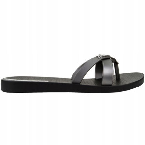 Klapki damskie Ipanema Kirei czarno-srebrne 39-40