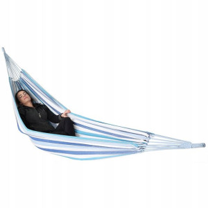 Hamak ogrodowy 2 osobowy XXL 250x150 cm z pokrowce