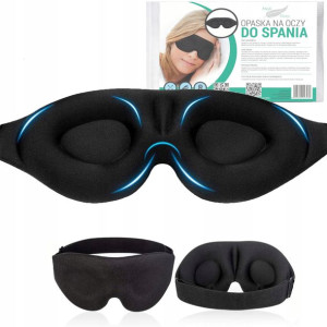 Opaska, maska na oczy 3D do spania, podróży profes