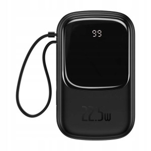 powerbank 22,5w 10000mah baseus czarny kabel usb-c