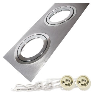 Oprawa Sufitowa Halogenowa Podtynkowa Ruchoma Prostokątna LED GU10 LEDLUMEN
