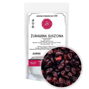 Żurawina suszona cięta - 200g