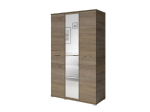 Szafa Otwierana NIKO 3-Drzwiowa + LUSTRO 120cm | Trufla