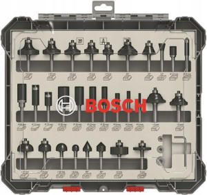 Zestaw 30 frezów do drewna 6 mm Bosch 2607017474