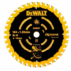 Tarcza do Drewna 184 mm EXTREME DT10303 DeWalt