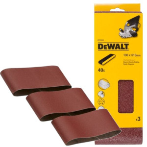 Taśmy Szlifierskie 40g 100x610mm 3szt. Dewalt