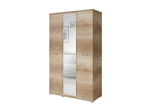 Szafa Otwierana NIKO 3-Drzwiowa + LUSTRO 120cm | Canion