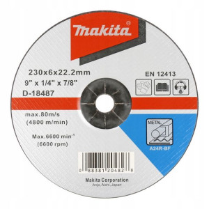 Tarcza Szlifierska Do Metalu 230x6mm A24r Makita