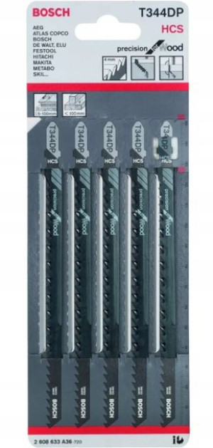 BOSCH Brzeszczot do wyrzynarki T344DP 5 sztuk