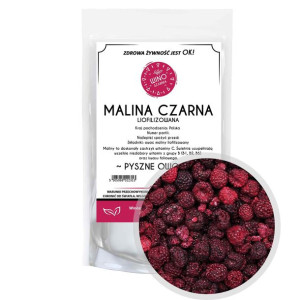 MALINY czarne cała owoce liofilizowane - 100g