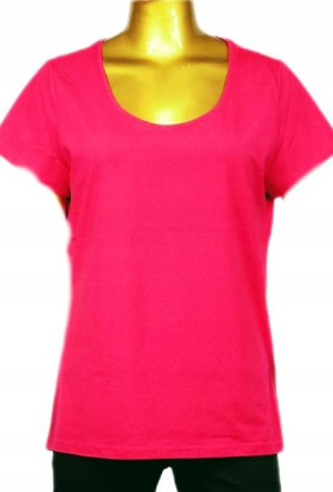 Koszulka T-shirt Damski Różowy Neon R -4xl/48