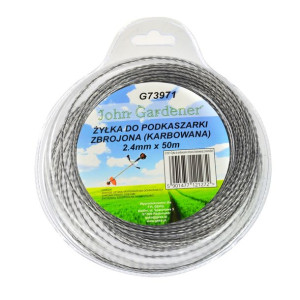 Żyłka Tnąca Do Kos I Podkaszarek 2,4 Mm 50 Mb Jg G73971 Kwadrat Zbrojona