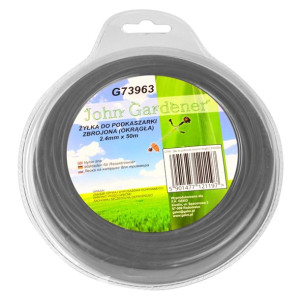 Żyłka Tnąca Do Kos I Podkaszarek 2,4 Mm 50 Mb Jg G73963 Okrągła Zbrojona
