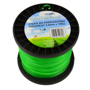Żyłka Tnąca Do Kos I Podkaszarek 2,4 Mm 100 Mb Jg G73983 Pięciokąt