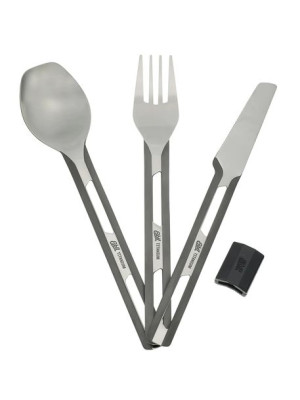Sztućce Esbit TITANIUM CUTLERY SET SILICON SLEEVE
