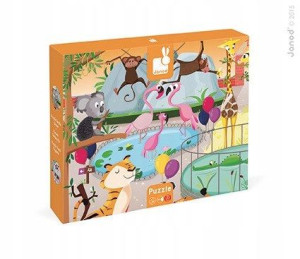 Puzzle Sensoryczne 20 el. Wycieczka do zoo, Janod
