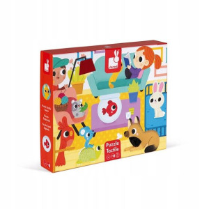Puzzle Sensoryczne 20 el. Zwierzęta domowe Janod
