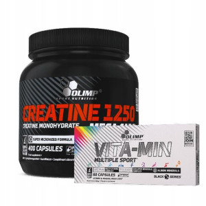Creatine 1250 400CABS + Vita-Min M Sport 60Cabs