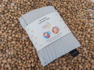 Termofor z pestek wiśni wafel jasny szary 0,2L