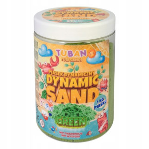 Tuban Piasek dynamiczny kinetyczny zielony 1kg